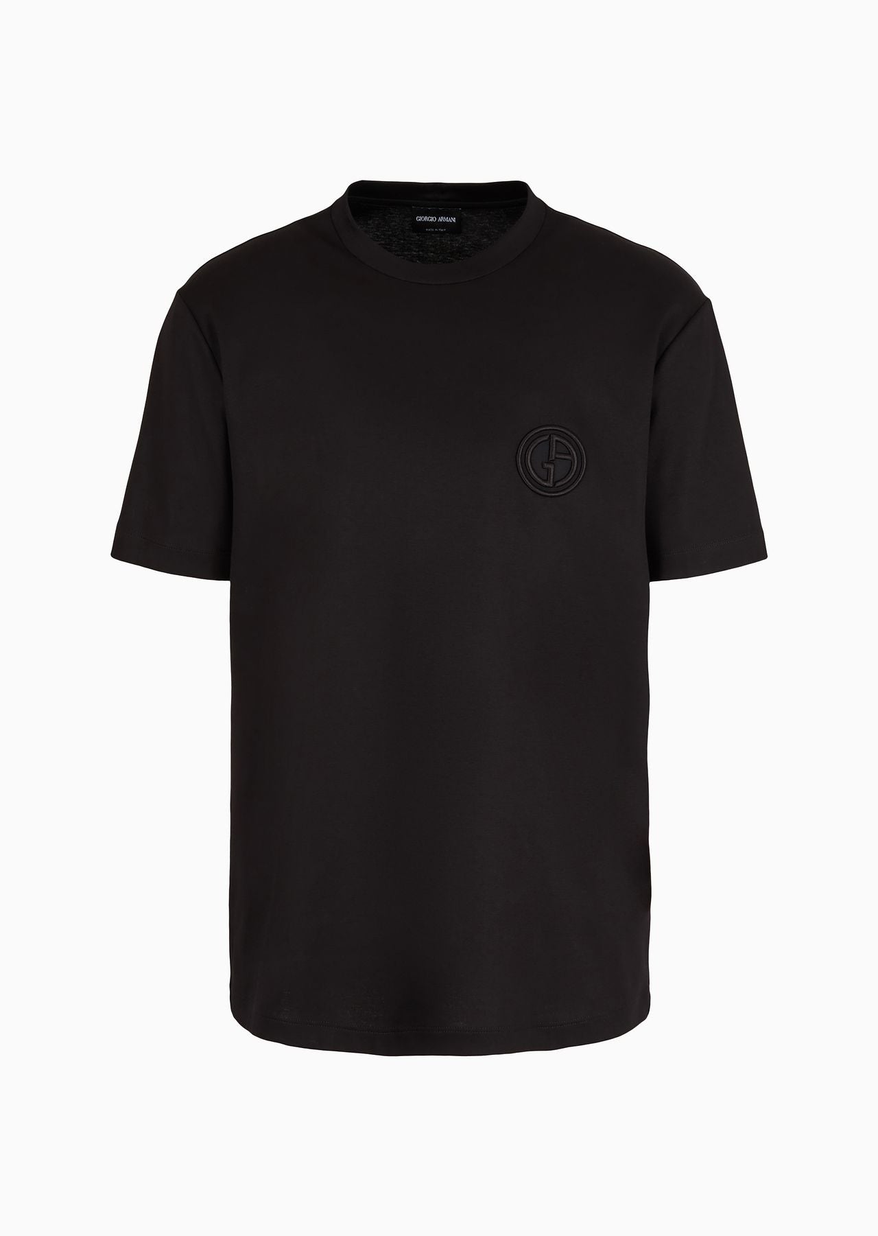 GIORGIO ARMANI Pure cotton interlock crew-neck T-shirt