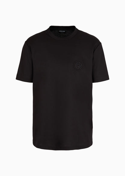 GIORGIO ARMANI Pure cotton interlock crew-neck T-shirt