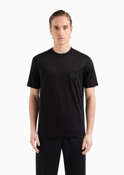 GIORGIO ARMANI Pure cotton interlock crew-neck T-shirt