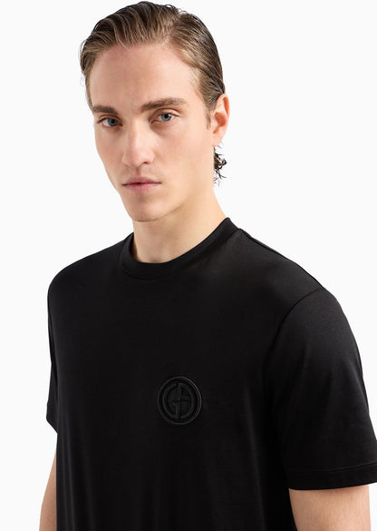 GIORGIO ARMANI Pure cotton interlock crew-neck T-shirt