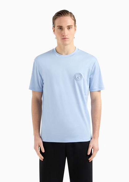 GIORGIO ARMANI Pure cotton interlock crew-neck T-shirt