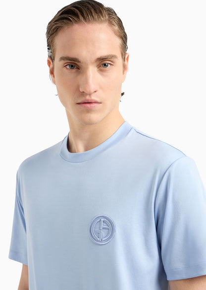 GIORGIO ARMANI Pure cotton interlock crew-neck T-shirt