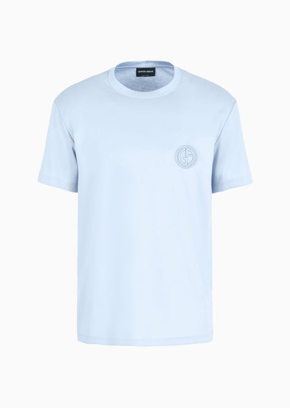 GIORGIO ARMANI Pure cotton interlock crew-neck T-shirt