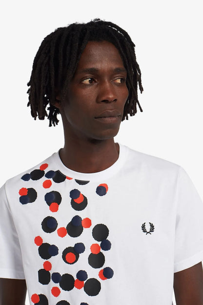 FRED PERRY Pixel Print T-Shirt