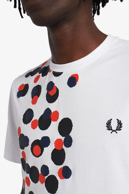 FRED PERRY Pixel Print T-Shirt