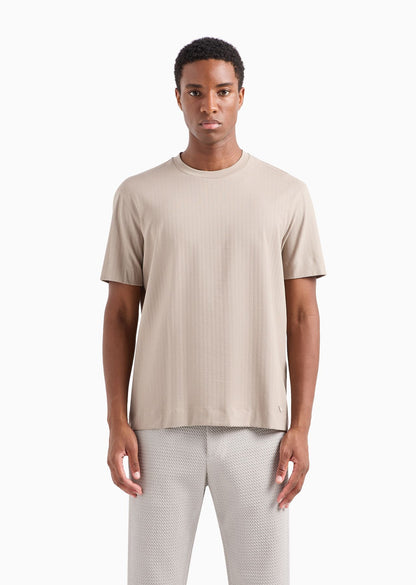 Emporio Armani Jacquard jersey T-shirt