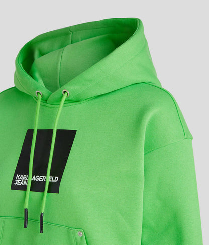 Karl Lagerfeld BOX LOGO HOODIE Green