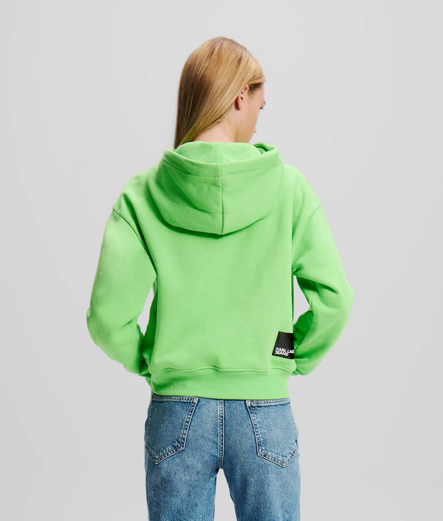 Karl Lagerfeld BOX LOGO HOODIE Green