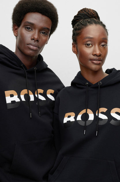 BOSS - Unisex relaxed-fit hoodie in organic cotton‏