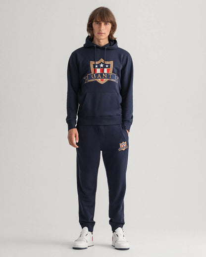 Gant Banner Shield Sweat Pants Evening Blue