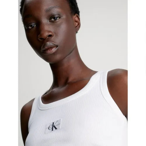 Calvin Klein Jeans Woven Label sleeveless T-shirt