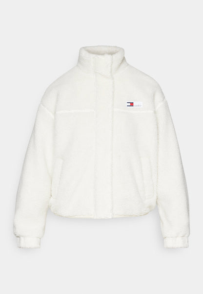 Tommy Jeans Fleece jacket - ancient white