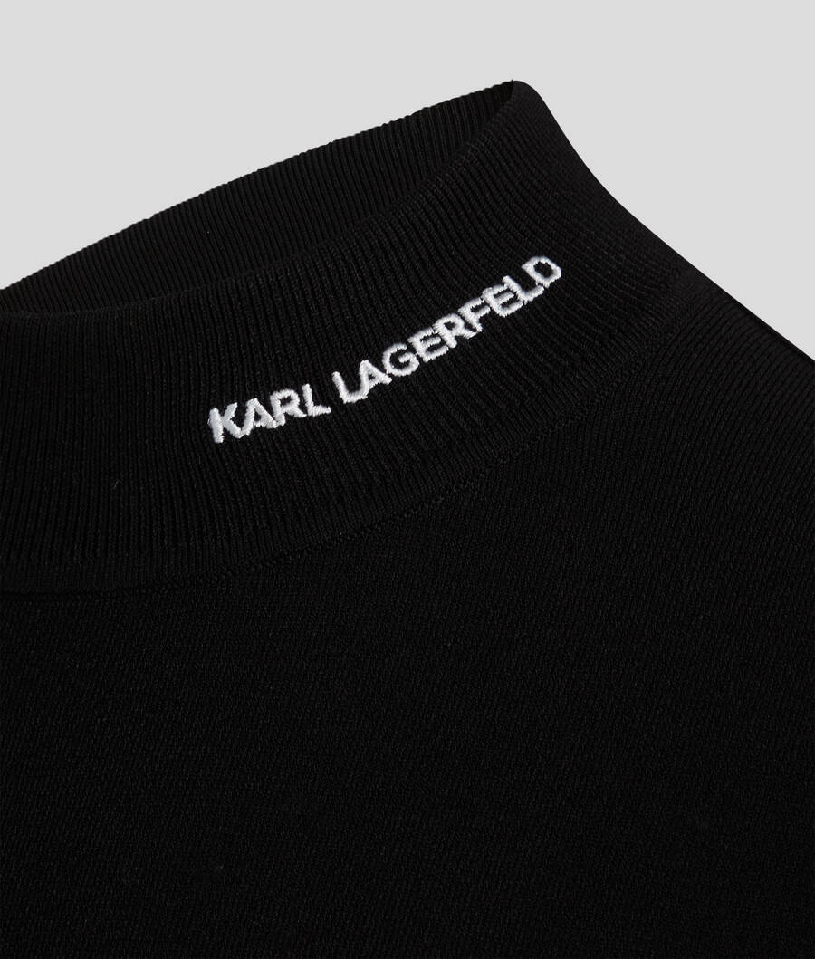 KARL LOGO TURTLE-NECK SWEATER