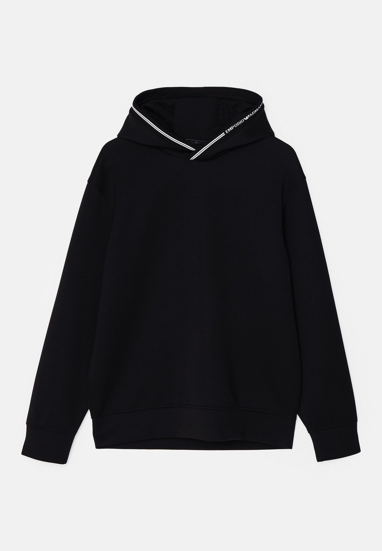 EMPORIO ARMANI HOODED SWEATSHIRT IN BONDED JERSEY