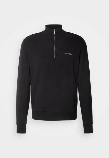 Calvin Klein MICRO LOGO Q ZIP - Sweatshirt - black