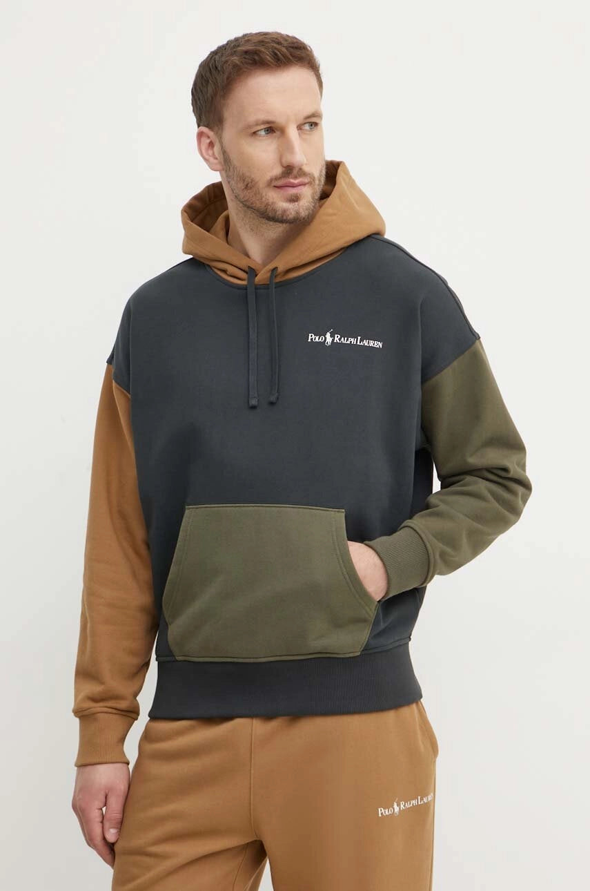 Polo Ralph Lauren sweatshirt
in gray with patterned hood