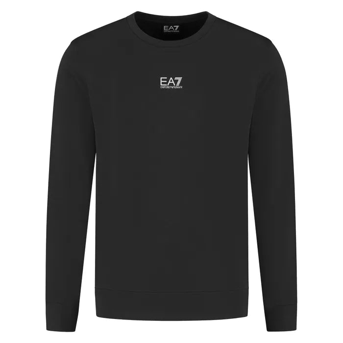 EA7 CORE IDENTITY COTTON CREW-NECK SWEATSHIRT