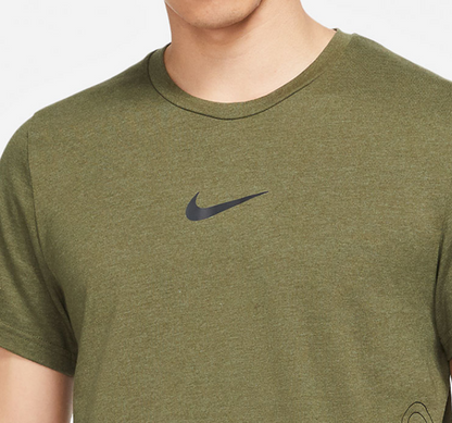 Men's Nike Solid Color Training Alphabet Logo Printing Short Sleeve