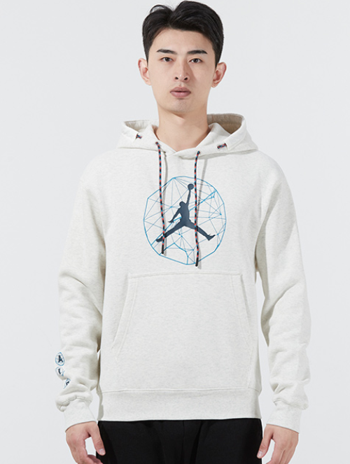 Men's Jordan Casual Sports Hooded Lacing Pullover Autumn