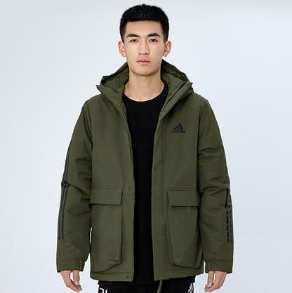 ADIDAS Utilitas 3-Stripes Hooded Jacket