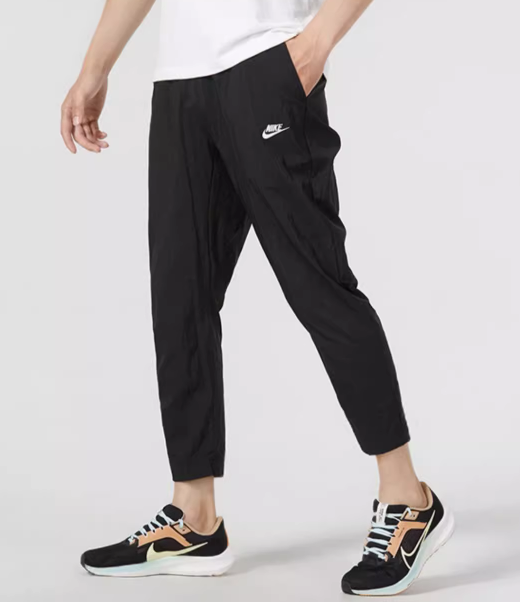 Nike Men's Trousers New Woven Breathable Cropped Pants Ankle-tied