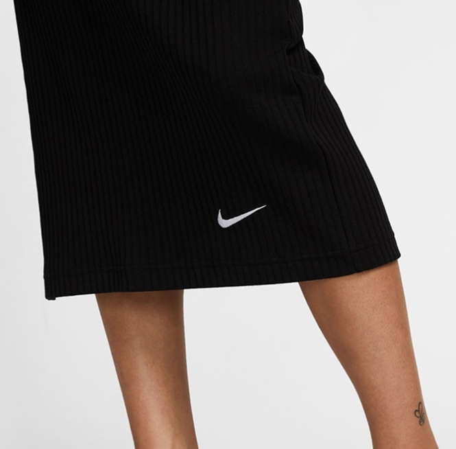 NIKE WOMENS NSW RIB JERSEY SKIRT Black