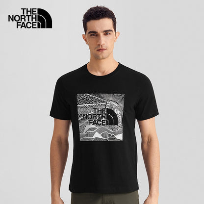 T-shirt for men with North Face logo print